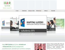 Tablet Screenshot of hr-system.pl
